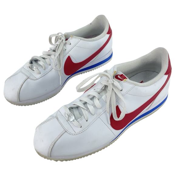 Nike Cortez Forrest Gump White Leather Sneakers Shoes Men’s Size 11.5 Preowned - Picture 1 of 7